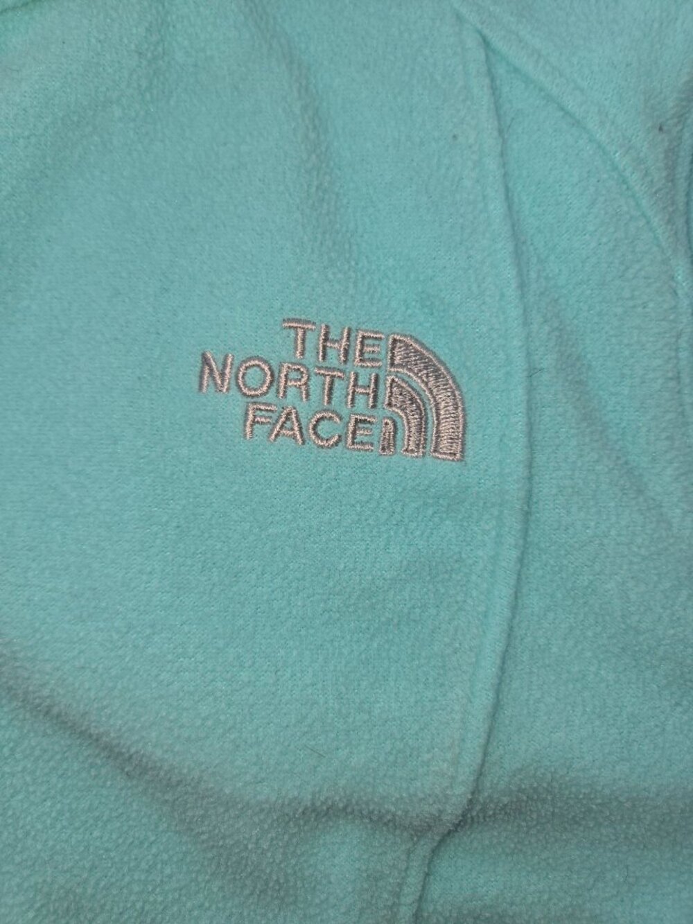 The North Face Womens Teal Full-Zip Fleece Jacket Size Small - Picture 7 of 8